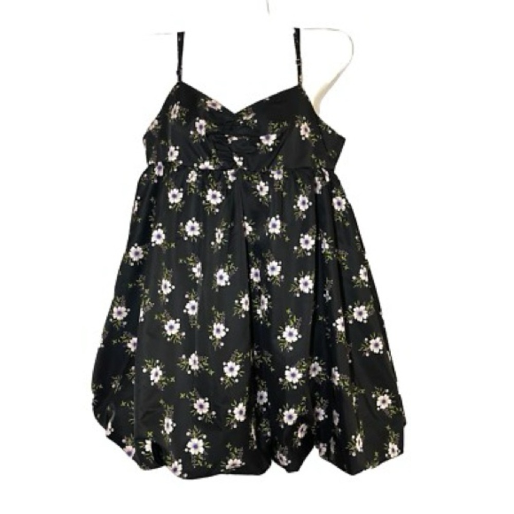 Free People In A Bubble Mini Dress in Black